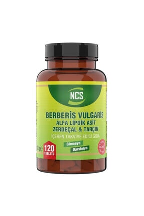 Ncs Berberis Vulgaris Alfa Lipoik Asit Tarçın Zerdeçal 120 Tablet