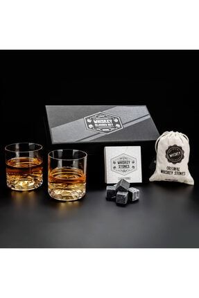 Premium Kutuda 2'li Chicago Viski Bardak Kadeh Seti - Viski Bardağı 108491