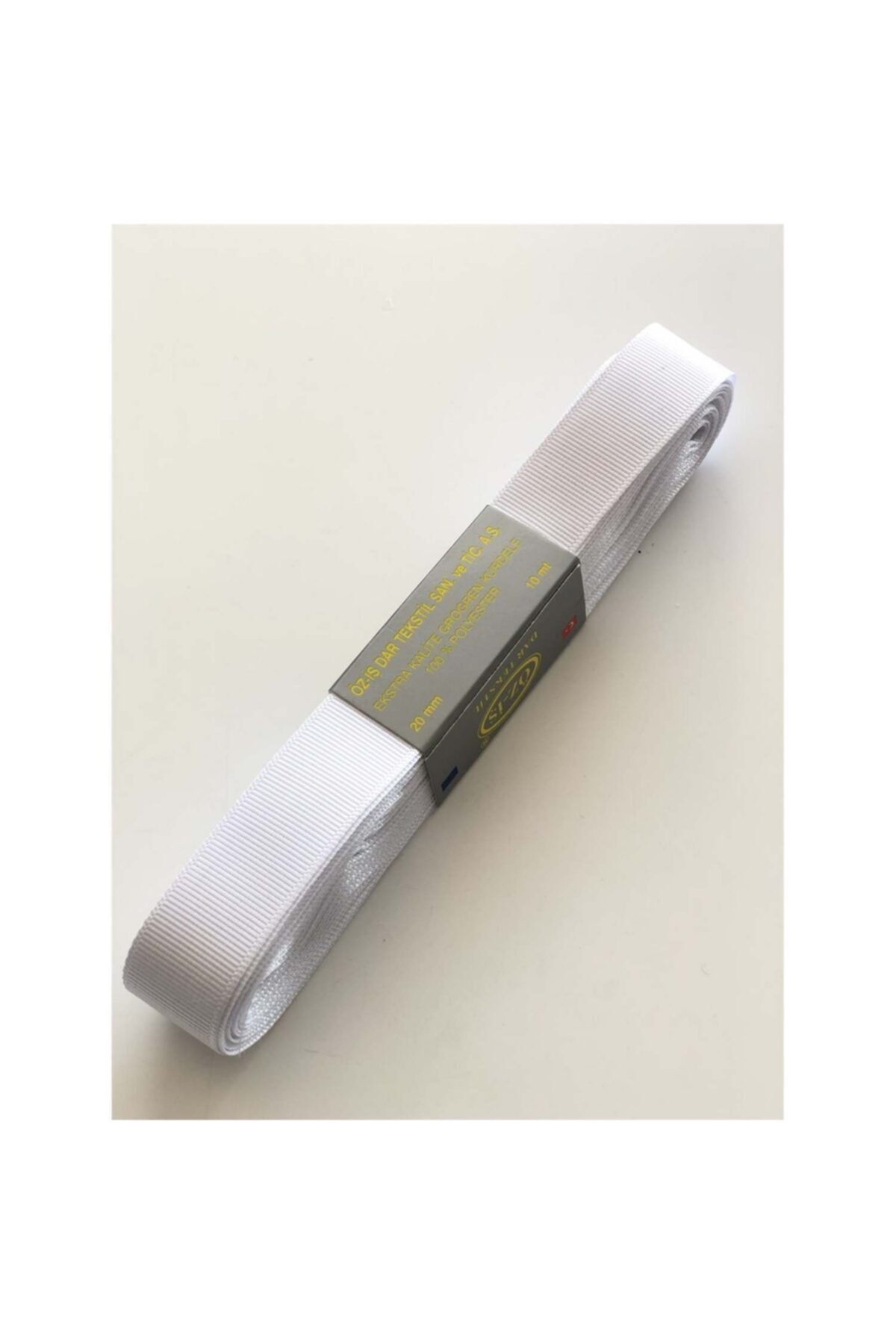 White Grosgrain Ribbon 2 Cm 10 Mt Gkc2-1028- Decorative Ribbon, Stylish Design, Women's Accessory – Decorated