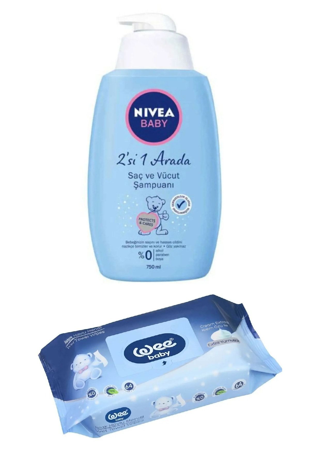 Nivea Sac Ve Vucut Sampuan 750 Ml Weebaby Islak Havlu Mendil 64 Yaprak Fiyati Yorumlari Trendyol
