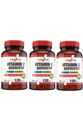 Vitamin C Bromelian Quercetin 120 Tablet X 3 Kutu 360 Tablet 439733183