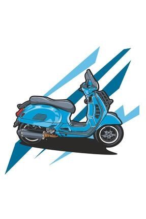Scooter Motosiklet Sticker 00411 16x15 Cm 00411-5