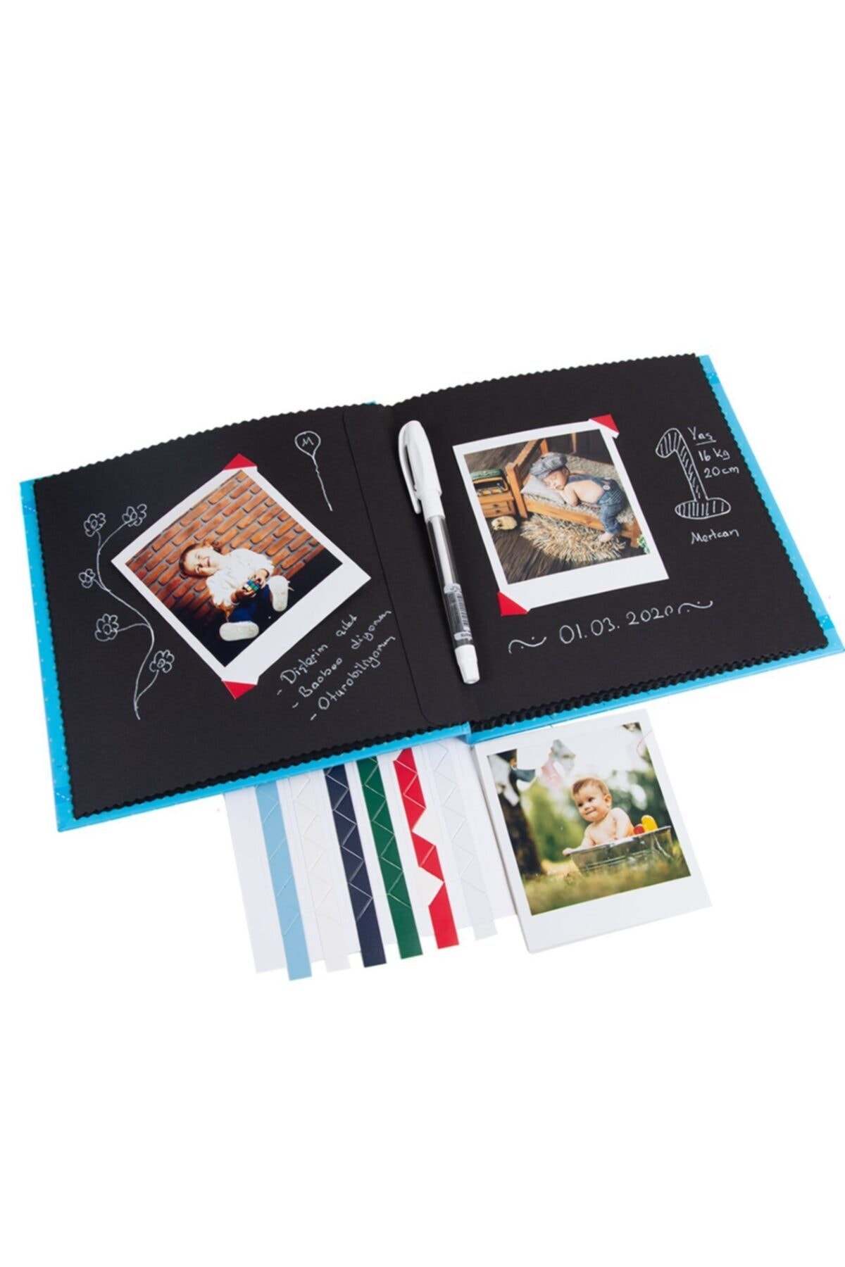 Marjinal Hediyelik Kız Bebek Uykucu Anı Kitabı Jel Kalemli fotoğrafı 2 (önizleme)