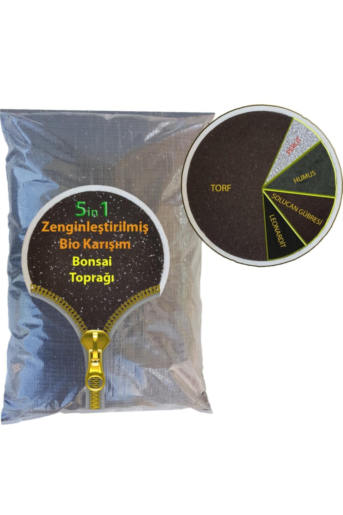 5in1 20lt Bitki Saksı Toprağı Solucan Gübresi Torf Humus Perlit Leonardit 2