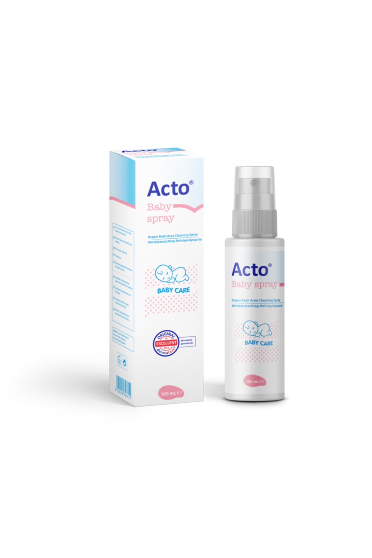 Acto Baby Spray 100 Ml Bebek Bez Bölgesi Temizleme Pişik Spreyi
