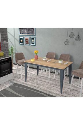 Cosargroup Masa Sandalye Takimi Atlantik Cam 80 120 Cm Masa 4 Sandalye Seti Trendyol