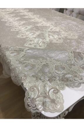 Antika Rahibe Beyaz Dertsiz Yemek Masa Ortusu 160 X 260 Cm Trendyol