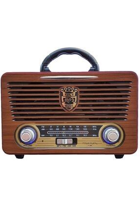 Nostaljik Radyo Portatif Bluetooth Hoparlör Usb Uzaktan Kumandal Powerway Nsj05 8699931325058