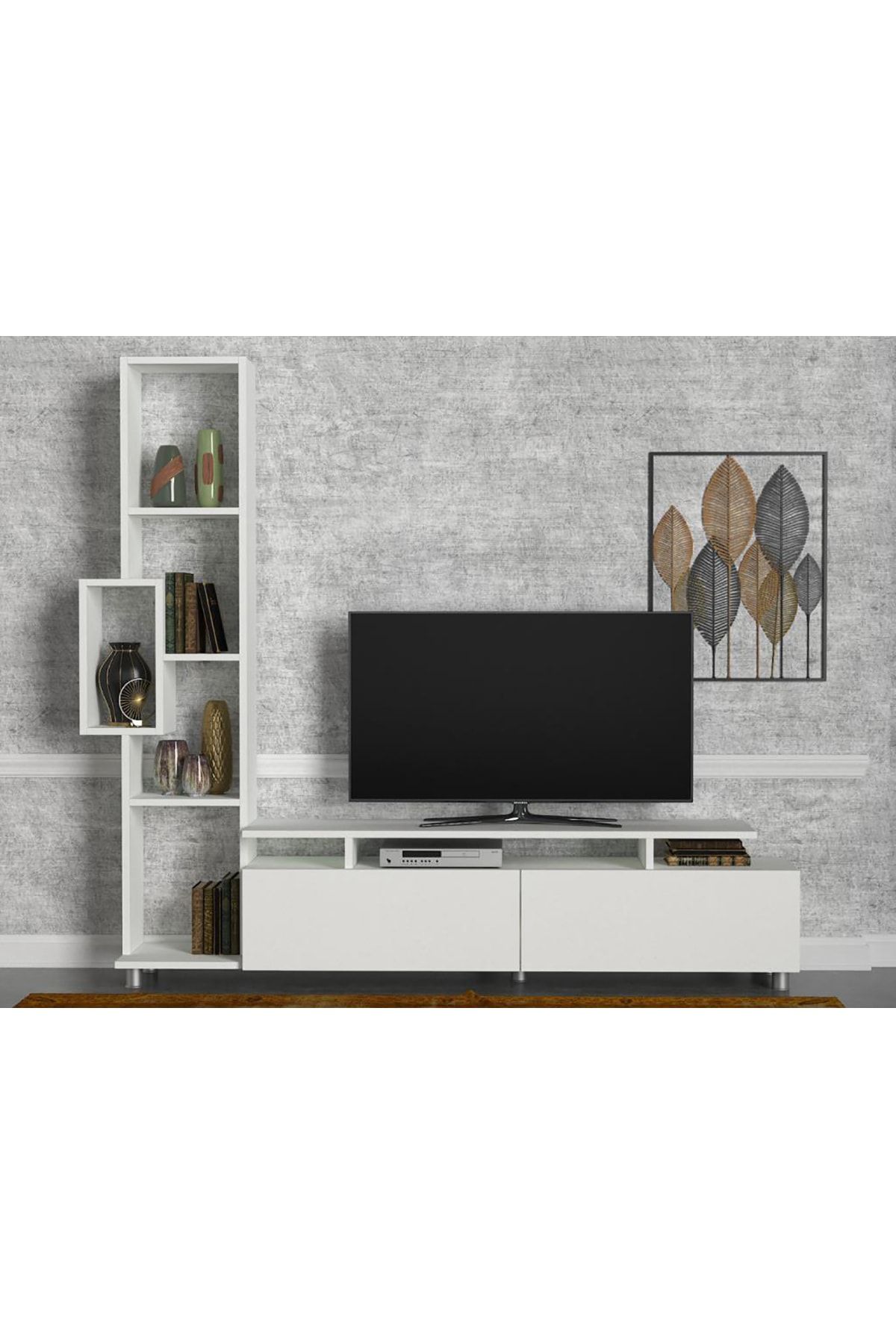 Dekorister Tulip Tv Unitesi Beyaz Ceviz Trendyol