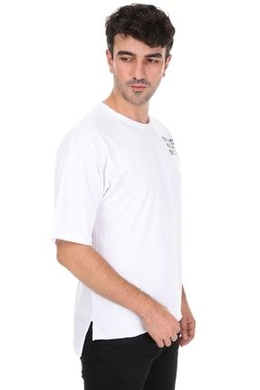 Millionaire Erkek Gri Yirtmacli Never Die Oversize T Shirt Trendyol