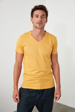 Trendyol Man Cok Renkli Erkek Basic Slim Fit T Shirt 3 Lu Paket Tmnss19bo0008 Trendyol