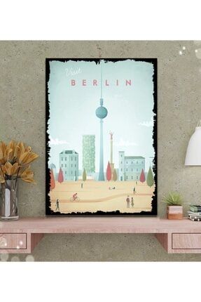 Berlin Minimalist Tasarım Ahşap Tablo 50x70cm Trendyol-1-5--12