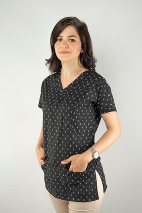 Tija Desenli Doktor Onlugu Hemsire Onlugu Doktor Uniforma Hemsire Uniforma Eczaci Uniforma Trendyol