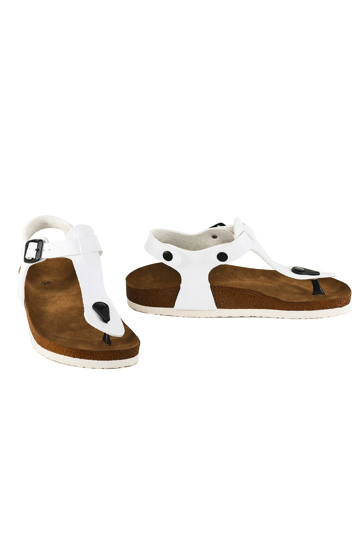 صندل زنانه سفید JustBow | MD-8JBB-051 اورجینال - تصویر 4