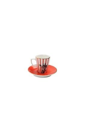 Porland Wild Life Elephant Tabakli Kahve Fincani 75cc Trendyol