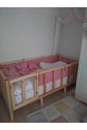 Montessori Yatak Okba Kenar Korumali Kizil Derili Model Trendyol