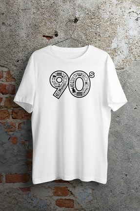 Remembering 90s Beyaz Unisex Tshirt APEXMODA100220