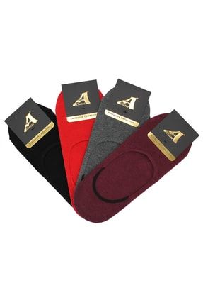 4'lü Kırmızılı Paket Erkek Suba-Babet Çorap SUB5001X4
