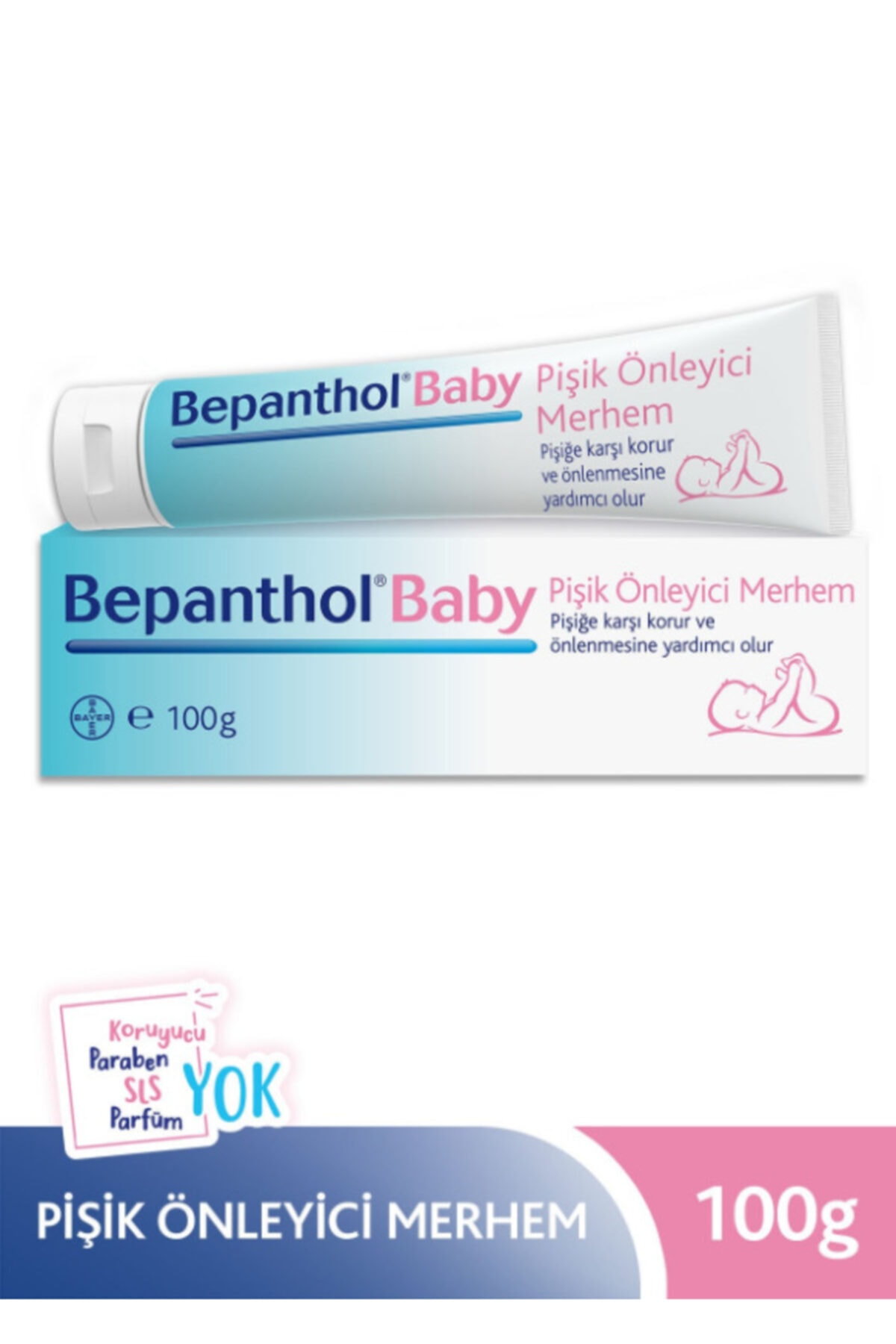 Bepanthol Bebek Pişik Önlemeye Yardımcı Merhem 100 gr fotoğrafı 2 (önizleme)