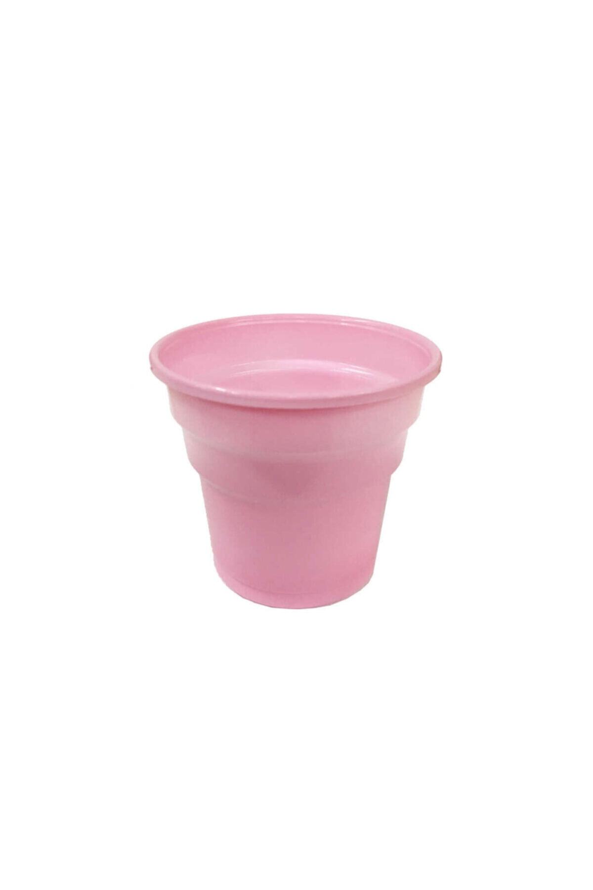 25 Pink Plastic Soft Drink Glasses 200 ml Party Glasses
