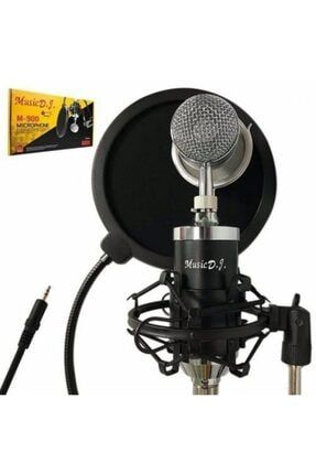 M-900 Yayıncı Mikrofonu Seti + Stand + Pop Filtre Stüdyo Kayıt PRA-2020326-5854