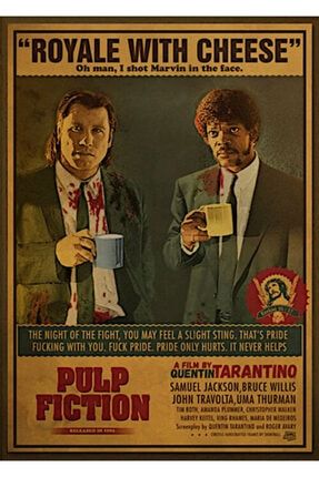 Pulp Fiction Quentin Tarantino Ahşap Tablo hkö463