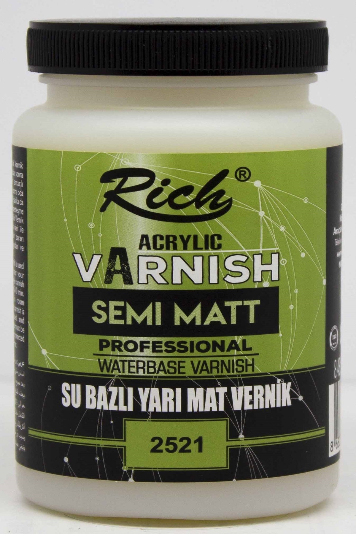 Rich Su Bazlı High Gloss Yarı Mat Vernik 500cc
