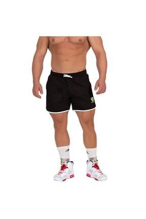 Gymwolves Erkek Spor Sort Cift Katmanli Siyah Comfortable Serisi Trendyol