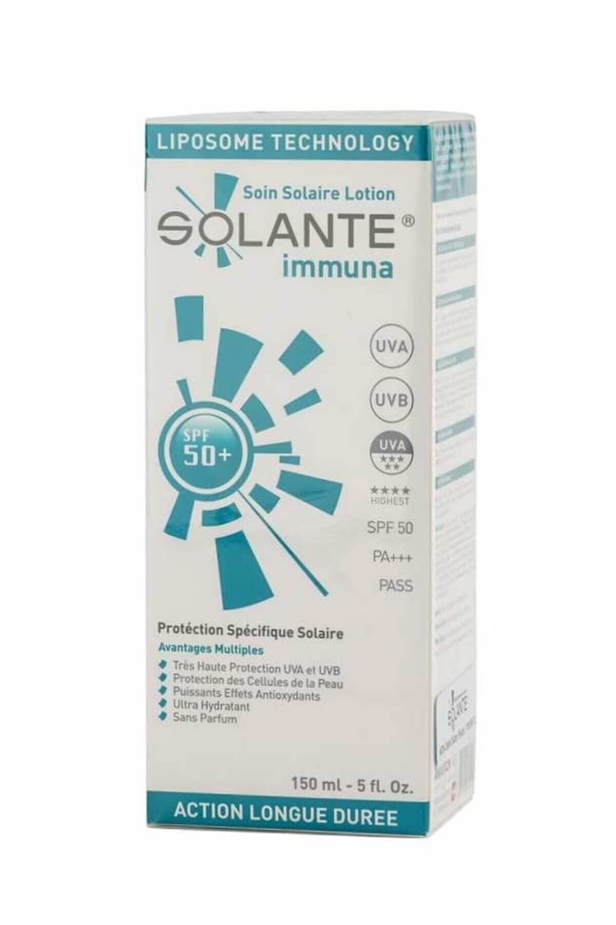 Solante Hassas Ciltler İçin Koruyucu Güneş Losyonu - Immuna Lotion Spf 50+ 150 ml