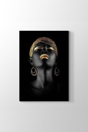 Afrikalı Kadın Kanvas Tablo (Model 2) - (ÖLÇÜSÜ 80 x 125 cm) FT-411__model_2