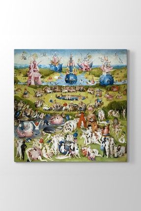 Hieronymus Bosch - Dünyevi Zevkler Bahçesi Tablosu (Model 3) - (ÖLÇÜSÜ 100 x 100 cm) BS-250__model_3