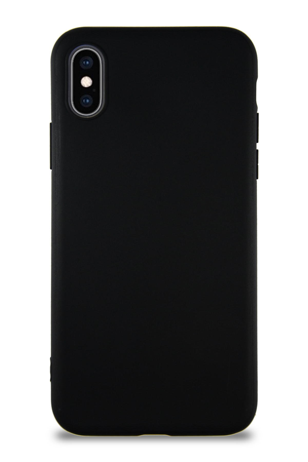 Apple iPhone XS Soft Premier Renkli Silikon Kapak - Siyah