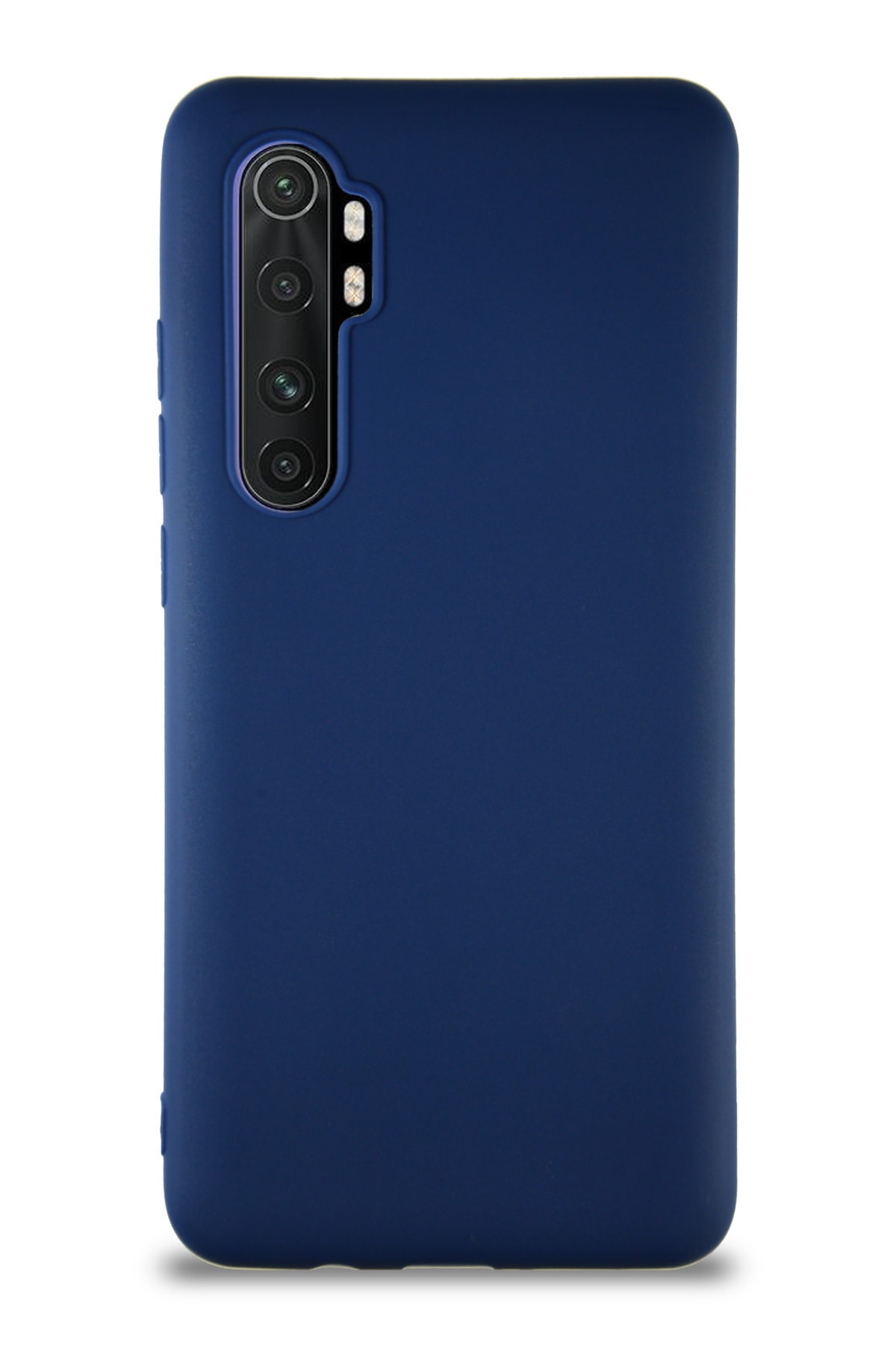 Xiaomi Mi Note 10 Lite Soft Premier Renkli Silikon Kapak - Lacivert