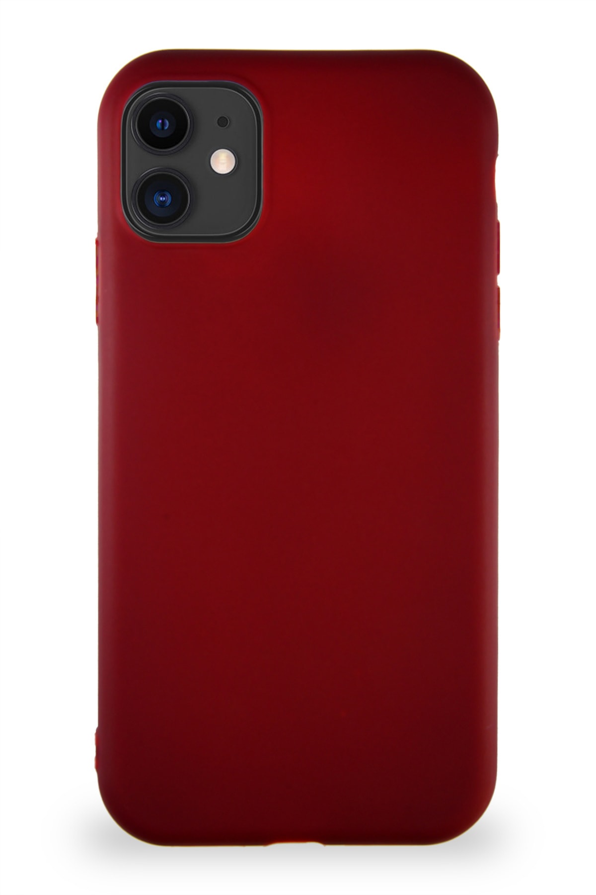 Apple iPhone 11 Soft Premier Renkli Silikon Kapak - Mürdüm