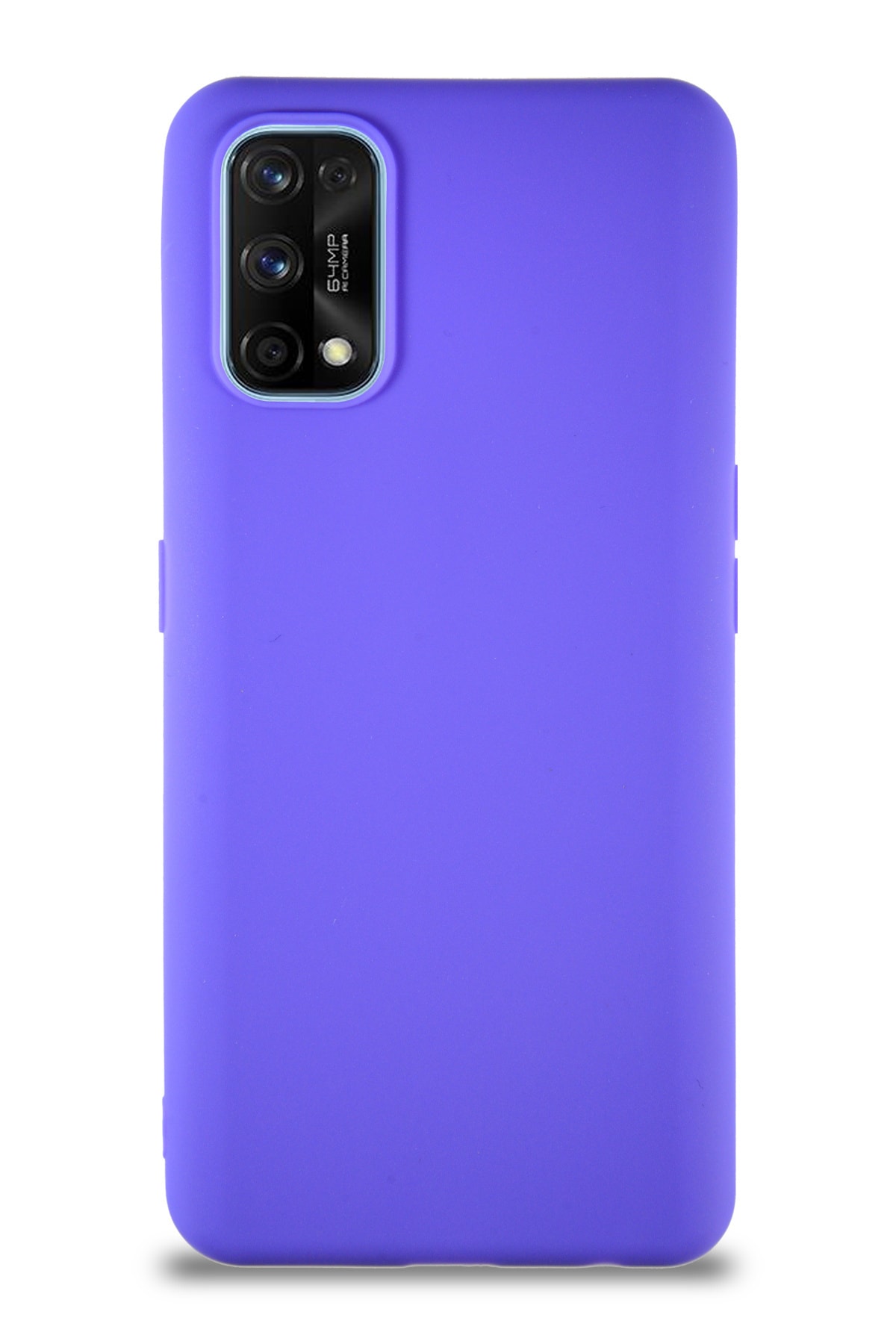 Realme 7 Pro Soft Premier Renkli Silikon Kapak - Mor