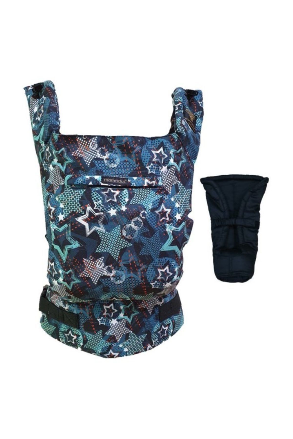 Premium Yeşil Yıldızlar Ergonomik Kanguru Yenidoğan Set