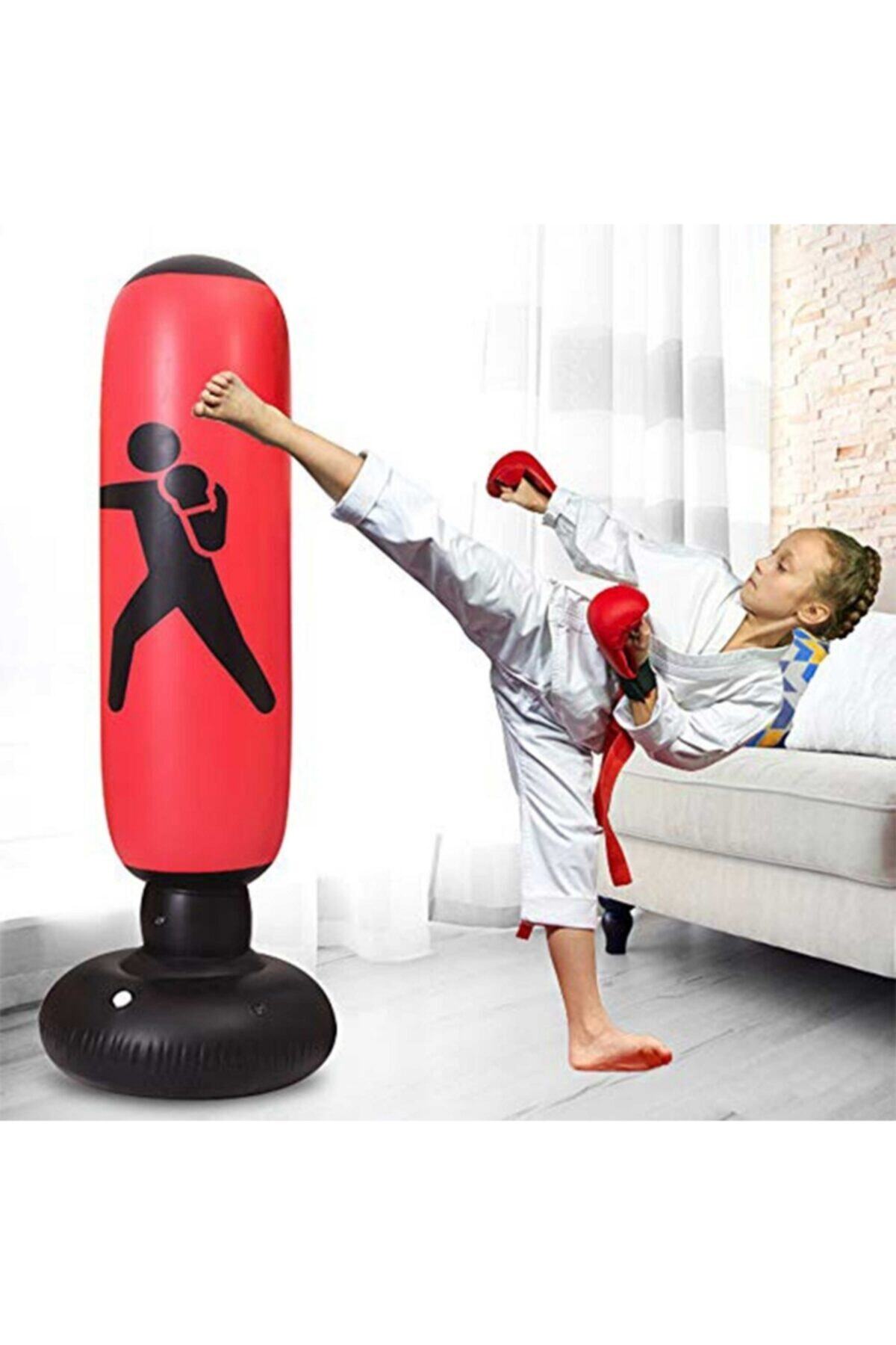 Genel Markalar Teknorita Şişme Boks Torbası 120 Cm Ayaklı Çocuk Şişme Boks Çocuk Kid
