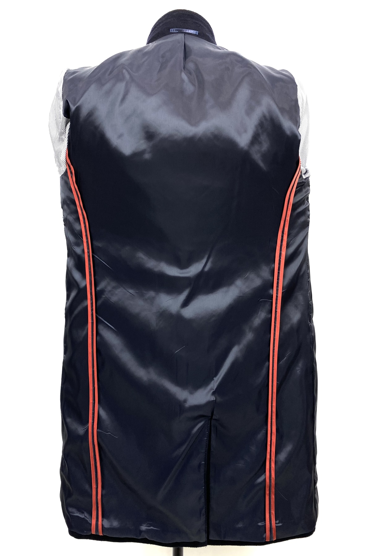 ŞAN GİYİM  8751 Erkek Kaşmir Lacivert Açık Yaka Kısa Palto - Görsel 4