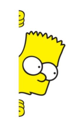 Bart Simpson Oto Stıcker Sağ RENK016