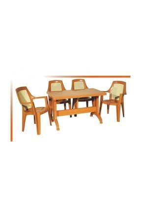Dayanıklı Estetik Şık Bahçe Mobilyası Plastik Masa Sandalye PRA-894247-9070
