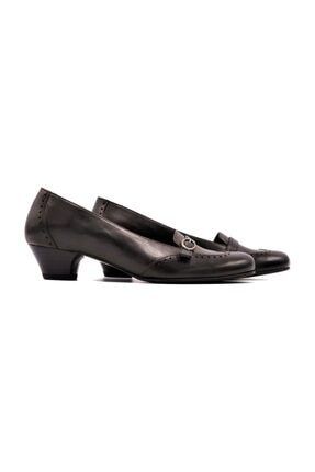 Kadın Hakiki Deri Kahverengi Klasik Topuklu Ayakkabı 505061401-1