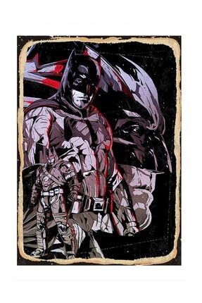 Batman Çizimi Desenli Ahşap Tablo 50x70cm dikey-14162-50-70