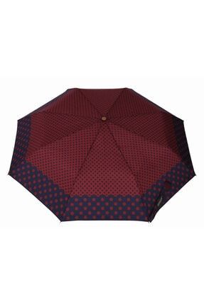 Snotline Kadın Şemsiye Süper Mini Lacivert Puantiyeli Kırmızı 08l S08L-VR