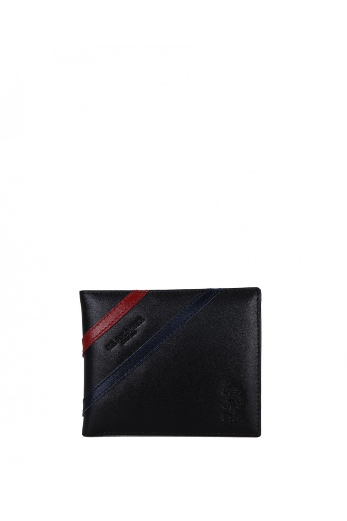 یو اس پولو کیف پول مردانه دو خط با جزئیات Plcuz8403