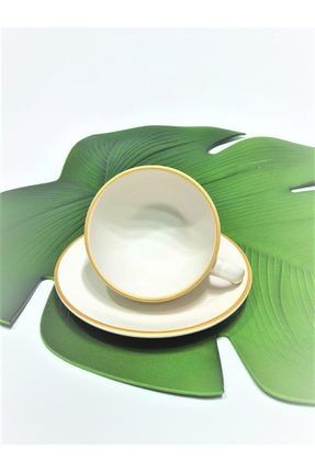 Çay Nescafe Takımı 12 Parça Mat Beyaz El Dekor çytk08