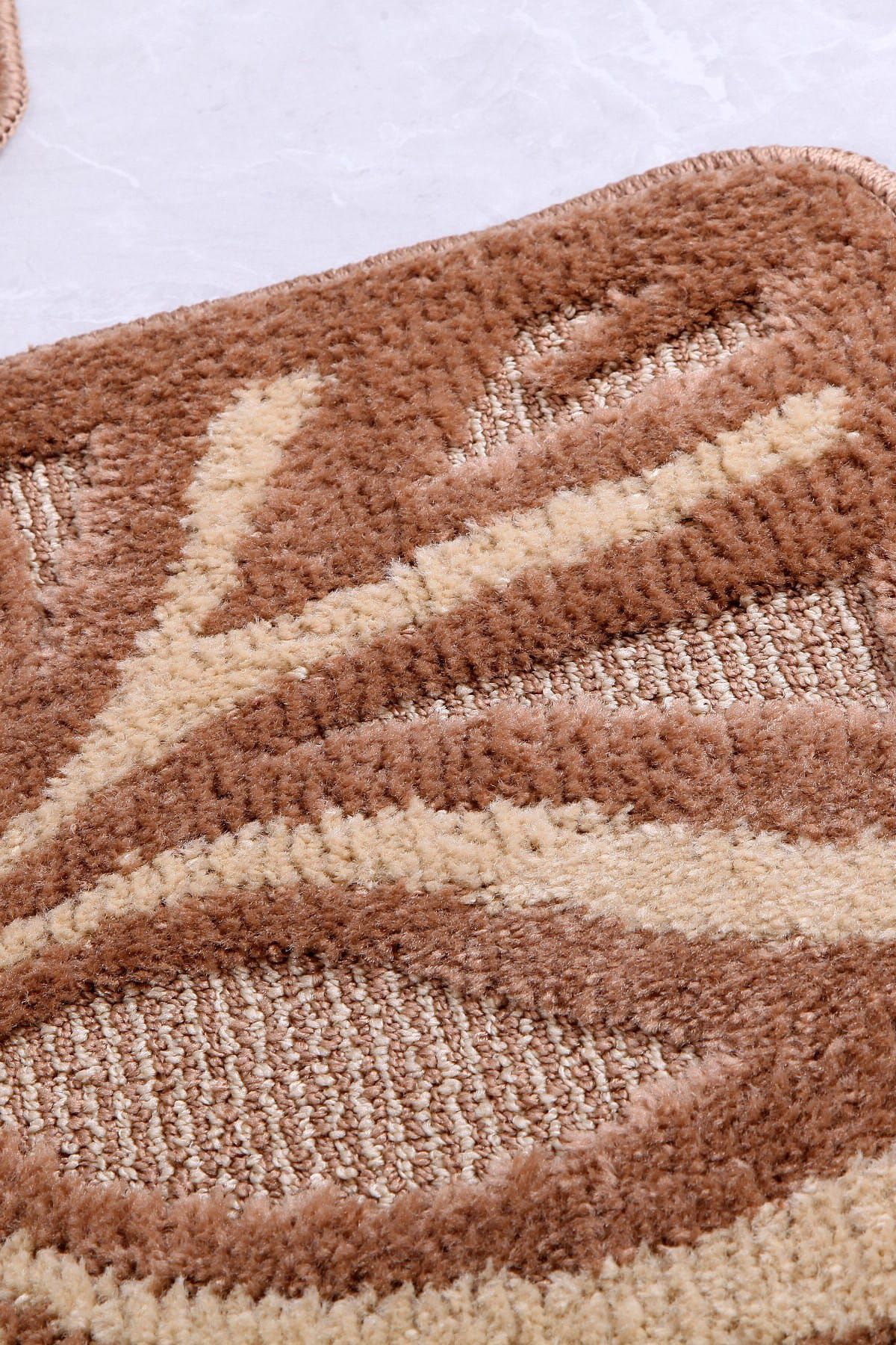 Confetti-Lotus 60X100 Milk Coffee Bath Rug 2