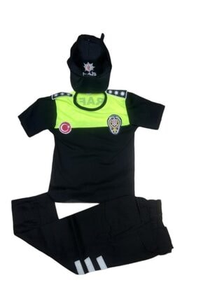 Çocuk Polis Kostüm Trafik Polis Kıyafeti POLIS-TRAFIK-KKOL