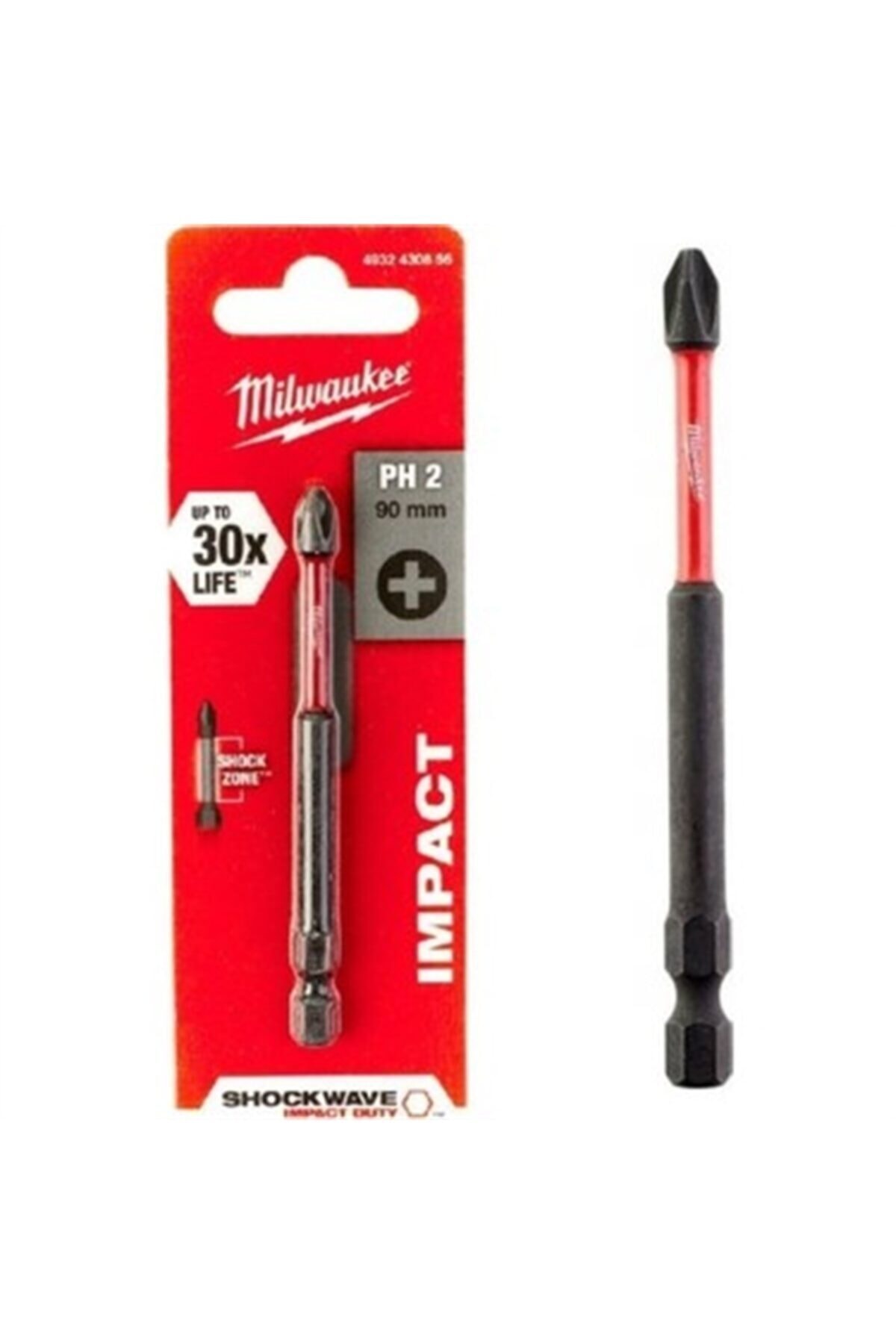 Milwaukee Ph2x90 Bits Uç Shockwave 4932430856