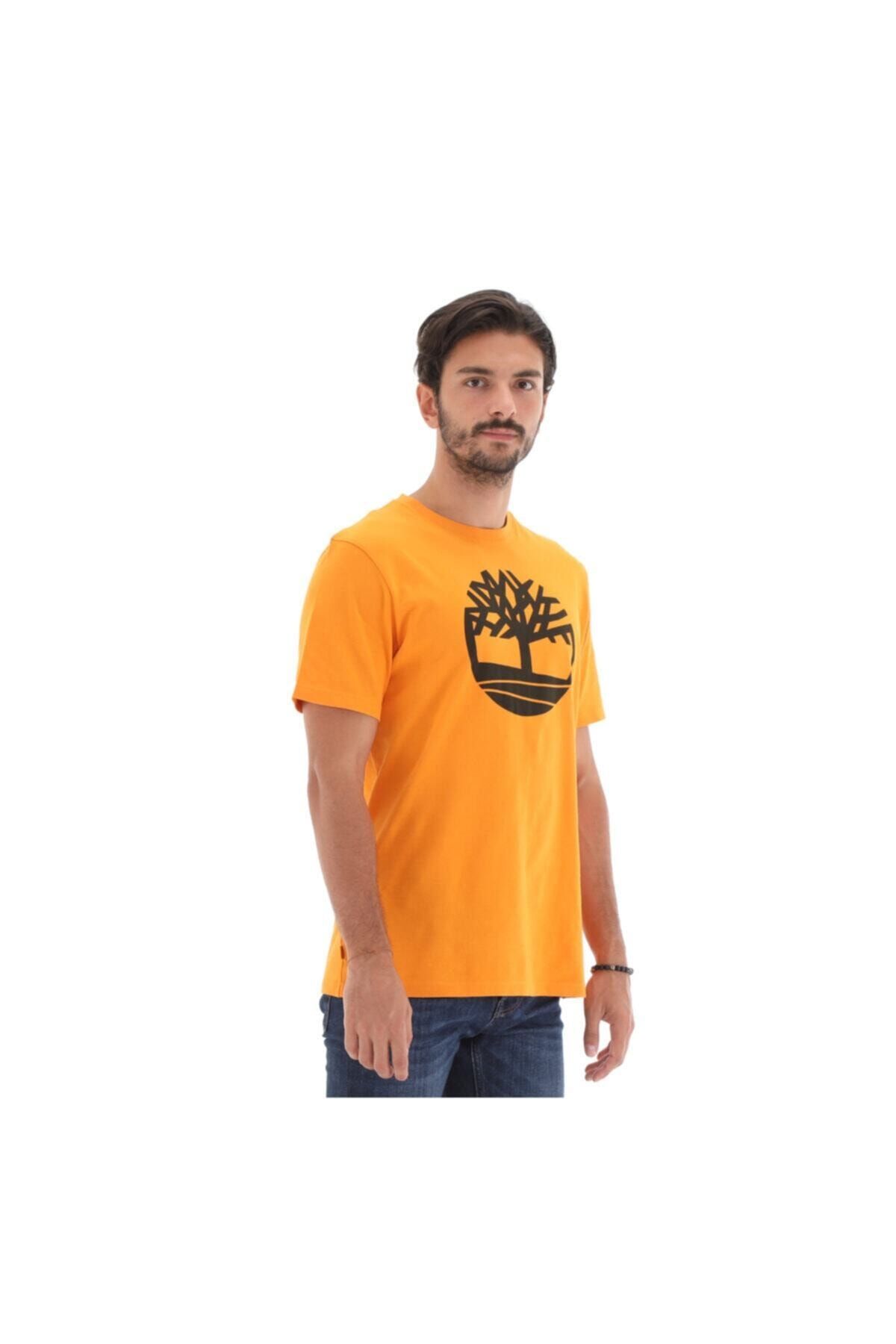 تی شرت چند رنگ مردانه نارنجی SS KENNEBEC RIVER TREE LOGO 101096733 Timberland