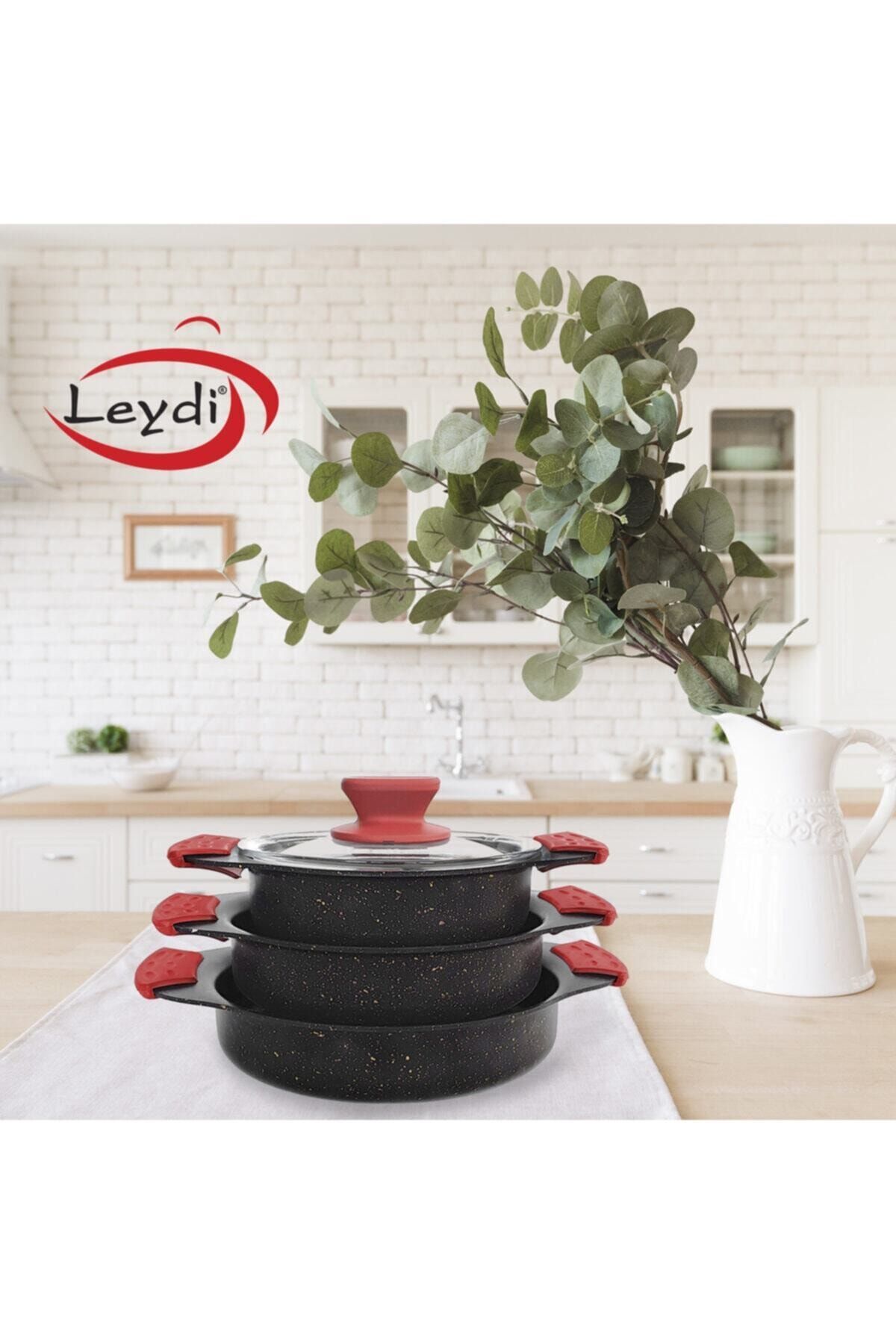 leydi silikon kulplu 3 lu granit sahan set siyah fiyati yorumlari trendyol